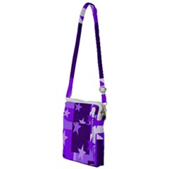 Purple Stars Pattern Shape Multi Function Travel Bag by Pakrebo