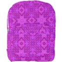 Magenta Mosaic Pattern Triangle Full Print Backpack View1