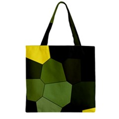 Mosaic Structure Background Tile Zipper Grocery Tote Bag by Pakrebo