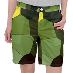 Mosaic Structure Background Tile Pocket Shorts