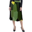 Mosaic Structure Background Tile Classic Velour Midi Skirt  View1