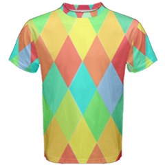 Low Poly Triangles Men s Cotton Tee by Pakrebo