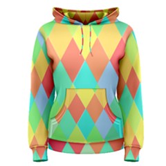 Low Poly Triangles Women s Pullover Hoodie by Pakrebo