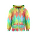 Low Poly Triangles Kids  Zipper Hoodie View1