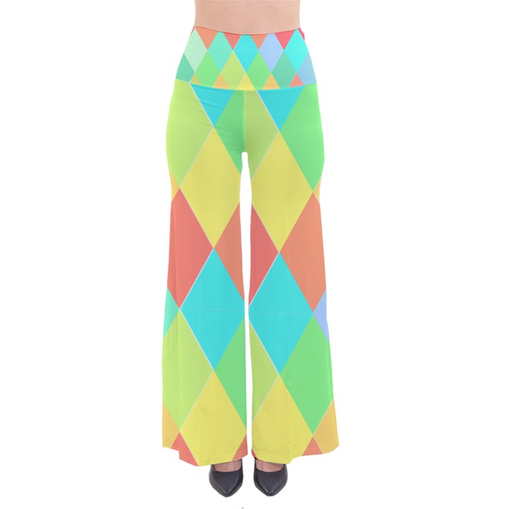 Low Poly Triangles So Vintage Palazzo Pants