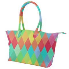 Low Poly Triangles Canvas Shoulder Bag