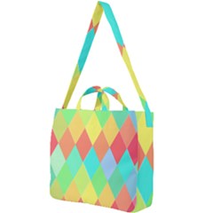 Low Poly Triangles Square Shoulder Tote Bag by Pakrebo