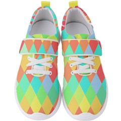 Low Poly Triangles Men s Velcro Strap Shoes