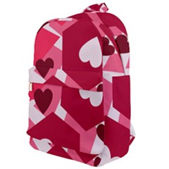 Pink Hearts Pattern Love Shape Classic Backpack