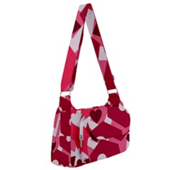 Pink Hearts Pattern Love Shape Post Office Delivery Bag