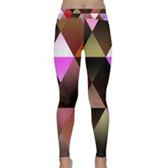 Abstract Geometric Triangles Shapes Classic Yoga Leggings by Pakrebo