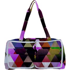 Abstract Geometric Triangles Shapes Multi Function Bag by Pakrebo