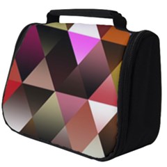 Abstract Geometric Triangles Shapes Full Print Travel Pouch (big)