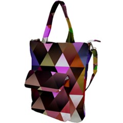 Abstract Geometric Triangles Shapes Shoulder Tote Bag