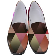 Abstract Geometric Triangles Shapes Women s Classic Loafer Heels