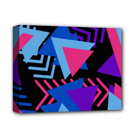 Memphis Pattern Geometric Abstract Deluxe Canvas 14  X 11  (stretched) by Pakrebo