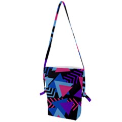 Memphis Pattern Geometric Abstract Folding Shoulder Bag