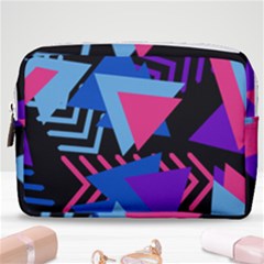 Memphis Pattern Geometric Abstract Make Up Pouch (medium)