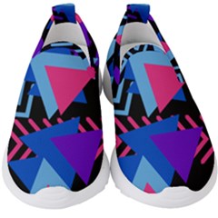 Memphis Pattern Geometric Abstract Kids  Slip On Sneakers