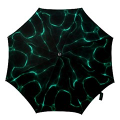 Green Pattern Background Abstract Hook Handle Umbrellas (small) by Pakrebo