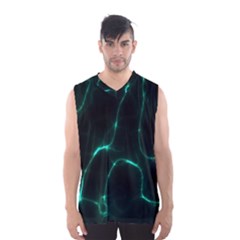 Green Pattern Background Abstract Men s Basketball Tank Top by Pakrebo