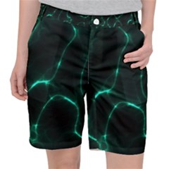 Green Pattern Background Abstract Pocket Shorts