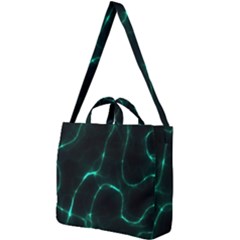 Green Pattern Background Abstract Square Shoulder Tote Bag by Pakrebo