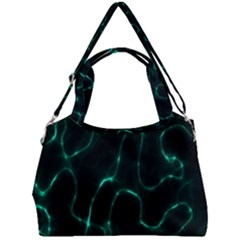 Green Pattern Background Abstract Double Compartment Shoulder Bag by Pakrebo