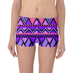 Seamless Purple Pink Pattern Boyleg Bikini Bottoms by Pakrebo