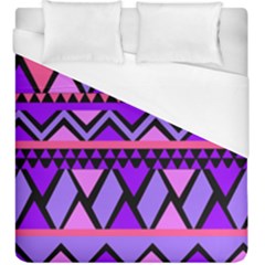 Seamless Purple Pink Pattern Duvet Cover (king Size) by Pakrebo