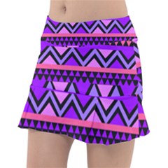 Seamless Purple Pink Pattern Tennis Skirt by Pakrebo