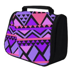 Seamless Purple Pink Pattern Full Print Travel Pouch (small) by Pakrebo