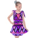 Seamless Purple Pink Pattern Kids  Tie Up Tunic Dress View1