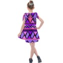 Seamless Purple Pink Pattern Kids  Tie Up Tunic Dress View2