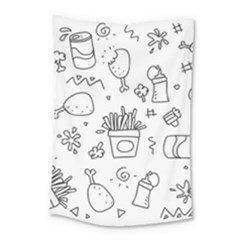 Set Chalk Out Scribble Collection Small Tapestry by Pakrebo