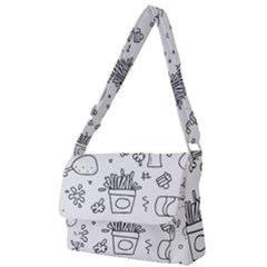 Set Chalk Out Scribble Collection Full Print Messenger Bag