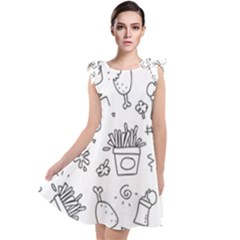 Set Chalk Out Scribble Collection Tie Up Tunic Dress