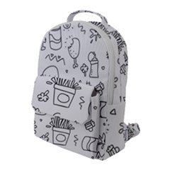 Set Chalk Out Scribble Collection Flap Pocket Backpack (large)