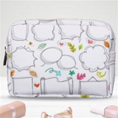 Set Chalk Out Chitchat Scribble Make Up Pouch (medium)