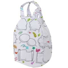 Set Chalk Out Chitchat Scribble Travel Backpacks