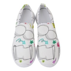 Set Chalk Out Chitchat Scribble Women s Slip On Sneakers