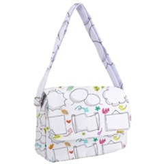 Set Chalk Out Chitchat Scribble Courier Bag