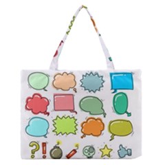 Set Collection Balloon Image Zipper Medium Tote Bag by Pakrebo