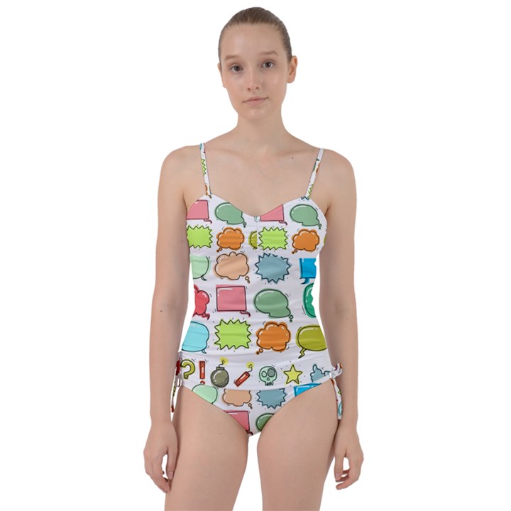 Set Collection Balloon Image Sweetheart Tankini Set