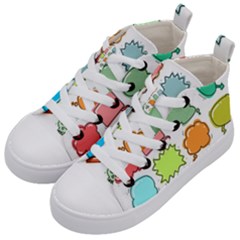 Set Collection Balloon Image Kids  Mid-top Canvas Sneakers