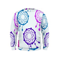 Dreamcatcher Dream Catcher Pattern Kids  Sweatshirt by Pakrebo