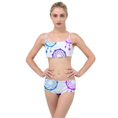 Dreamcatcher Dream Catcher Pattern Layered Top Bikini Set by Pakrebo