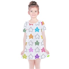 Set Set Up Element Disjunct Image Kids  Simple Cotton Dress by Pakrebo