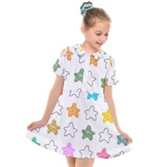 Set Set Up Element Disjunct Image Kids  Short Sleeve Shirt Dress by Pakrebo