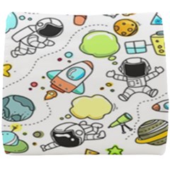 Sketch Cartoon Space Set Seat Cushion by Pakrebo